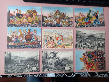 LOTTO 9 VECCHIE CARTOLINE CARNEVALE DI NIZZA CARNEVAL DE NICE FRANCIA