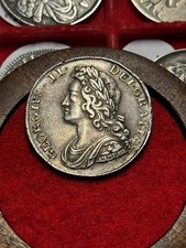 Mezza corona in argento 1739