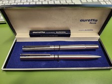 AURORA auretta Lusso Chrome penna stilografica e penna a sfera confez originale