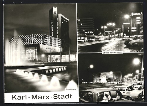 Cartolina karl marx stadt - cartolina, karl-marx-stadt