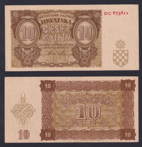 Banconota croazia kuna 1941 - 10,