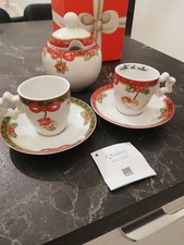 SET THUN MAGICO NATALE 2 TAZZINE E ZUCCHERIERA CAFFE AL VOLO TEDDY ANGELO ??