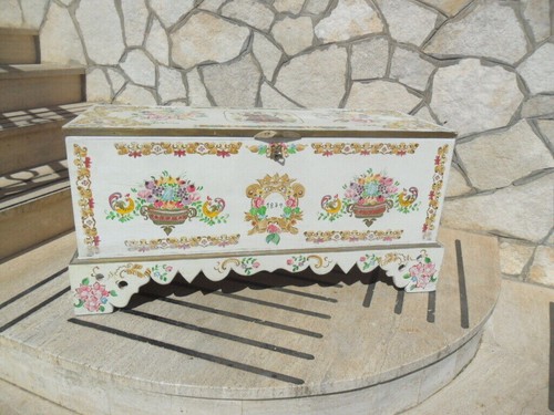 Cassapanca tirolese dipinta - tirolese,
