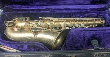 SASSOFONO CONTRALTO BUESCHER TRUE TONE PLACCA ORO 1922 con CUSTODIA