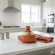 Tajine M 22 cm in Terracotta