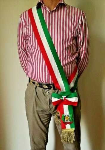 Fascia sindaco tricolore - sindaco,