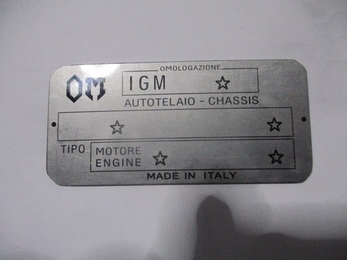 Targa fiat 615 trattore - fiat,