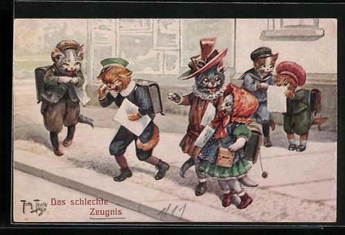 Cartolina artista arthur - cartolina, d'artista