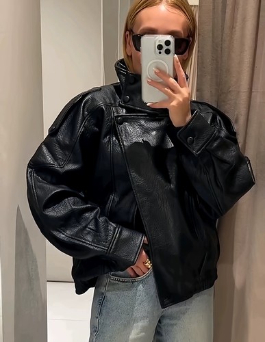 Zara giacca ecopelle - giacca,