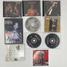 Vintage 2Pac Tupac CD Lot Death Row Greatest Hits All Eyez On Me Makaveli DVD