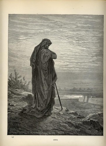 Antique bible engraving g - engraving, by
