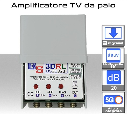 Amplificatore antenna da - tv,