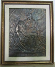 QUADRO SU RAME A RILIEVO