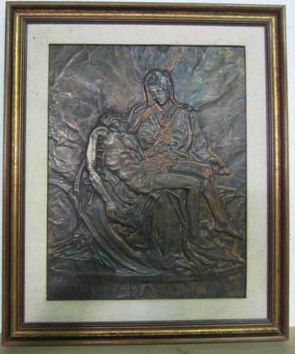 Quadro rame rilievo - su,