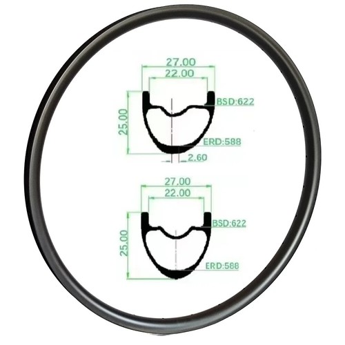 Cerchio carbonio tubeless 29er