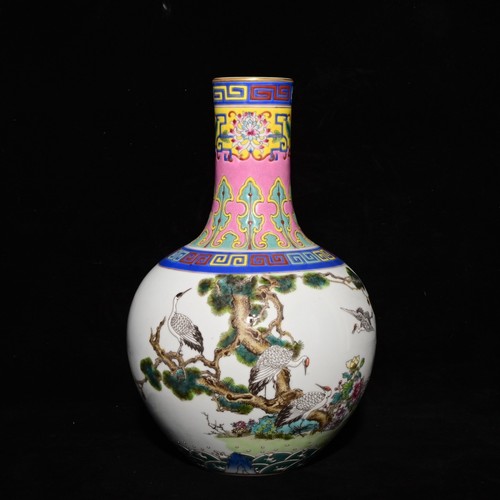 Vaso gru porcellana - , rosa
