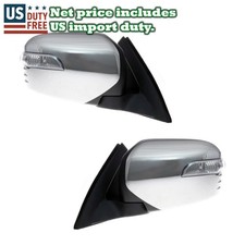CHROME ELECTRIC WING MIRROR