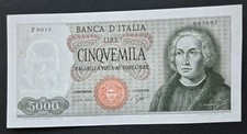  5000 LIRE COLOMBO PRIMO TIPO