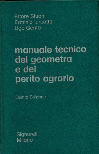 Manuale tecnico del geometra - geometra, e