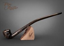 Mr. Brog WOODEN SMOKING PIPE Lotr Gandalf Hobbit 151 CHURCHWARDEN 14" Bla Rustic