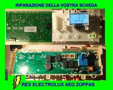 RIPARAZIONE SCHEDA LAVATRICE ASCIUGATRICE REX ELECTROLUX ZOPPAS AEG 