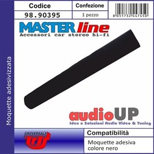 MOQUETTE ACUSTICA ADESIVA COLORE NERO PER RIVESTIMENTO BOX SUB - PIANALI AUTO