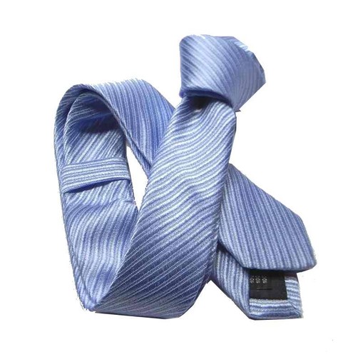 Cravattino azzurro seta skinny - cravattino,