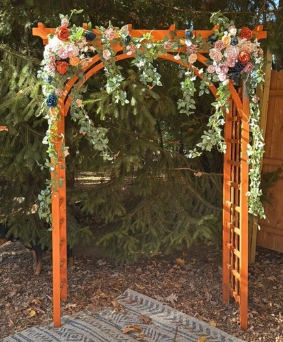 7ft wood garden arch - 7ft,