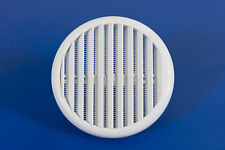 Griglia aerazione in plastica con molle e zanzariera Ø 80/125 mm a muro