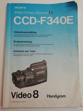 SONY VIDEO CAMERA RECORDER CCD-F340E MANUALE D'ISTRUZIONE VIDEO 8 HANDYCAM 