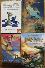 Lotto 4 libri Harry Potter pietra filosofale fantasy ragazzi SERIE NON COMPLETA