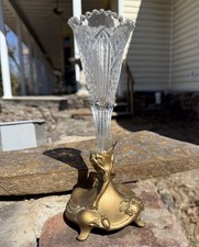 Vaso tromba in vetro stile Art