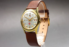 Nuovo Cinturino *N MINT* Vintage RADO Viola Cavallo 11795 Oro 37mm AT Orologio Uomo GIAPPONE