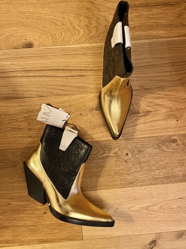 Stivaletti cowboy western - , zara