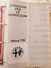 Alfa 6 vetture 119 Manuale Officina originale Alfa Romeo Istruzioni Riparazioni