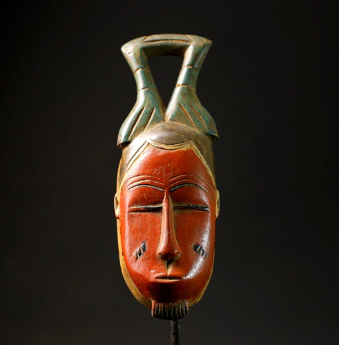 Maschera africana legno - maschera, in