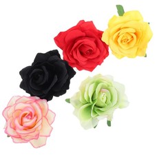  5 Pcs Fiori Di Finti Stoffa Accessori Per Capelli Con Realistici