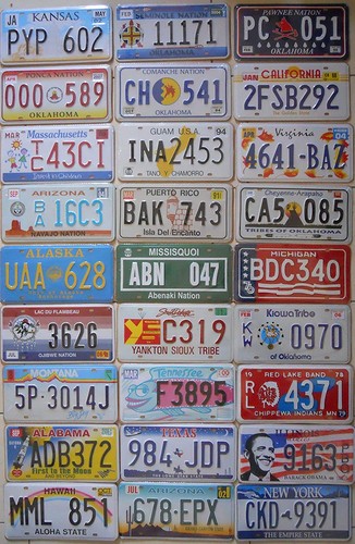 Targa americana targhe - 25,