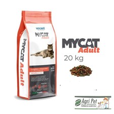 Mycat Adult 20 kg Crocchette Gatti pollo e Verdure (gatto sterilizzato e non)