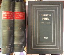 LZ- ENCICLOPEDIA POMBA 2 VOLUMI OPERA COMPLETA -- UTET -- 4a ED. - 1948 - C- ZFS