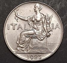 1 LIRA ITALIA SEDUTA 1922 1923 1924 BB SPL FDC REGNO SCEGLI ANNO LIRE