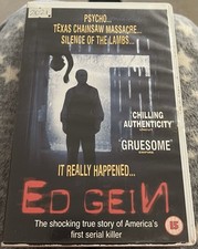 ED GEIN VIDEO VHS RARE TRUE