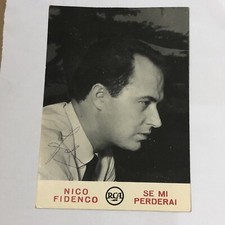 AUTOGRAFO ORIGINALE DI NICO FIDENCO