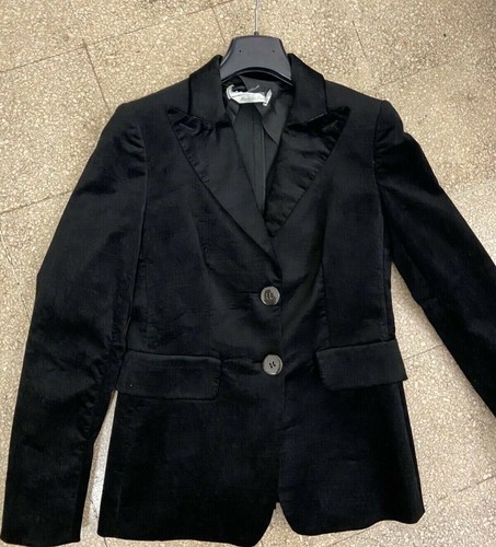 Giacca blazer velluto nero max - giacca,