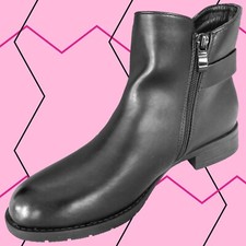 STIVALI DONNA scarpe TRONCHETTI 36 37 38 39 40 41 chelsea nero