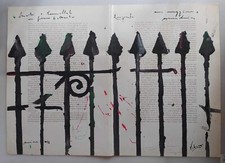 Daniele Falanga(Messina 1974) studio x cancellata dipinto 1998 vendita no profit