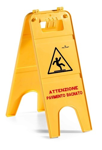Segnale pavimento bagnato - , a