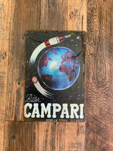 Insegna metallo campari - insegna,