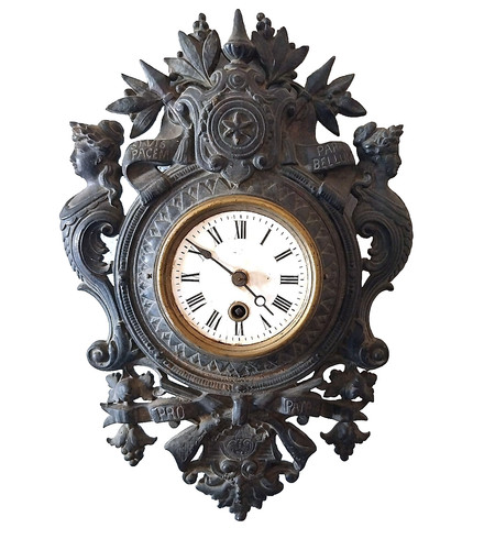 Facciata orologio cartel - facciata, di