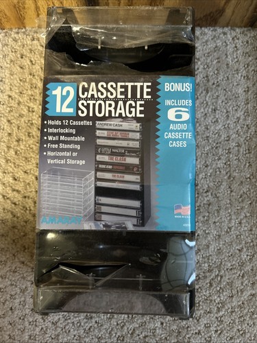 Vintage cassette tape storage - vintage,